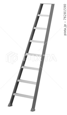 Ladder isolated on white background 76281590
