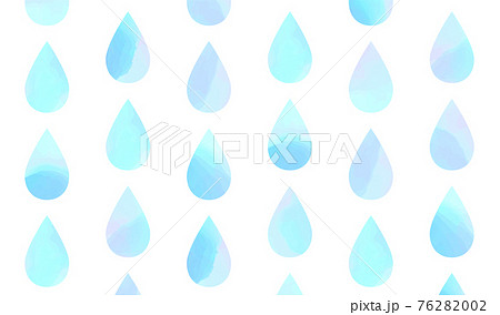水彩しずく模様(クリアブルー） 76282002