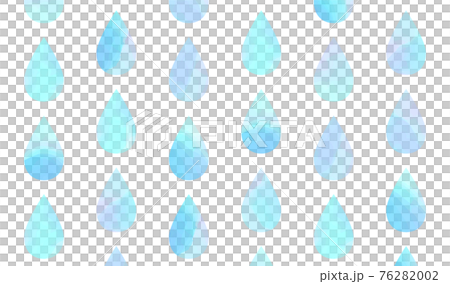 水彩しずく模様(クリアブルー） 76282002