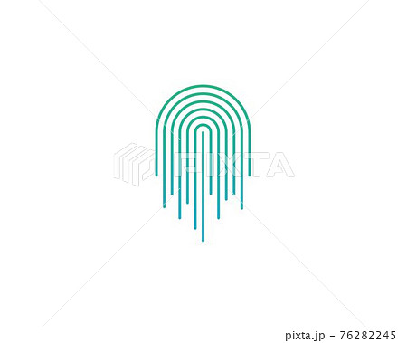 Fingerprint logo vector 76282245