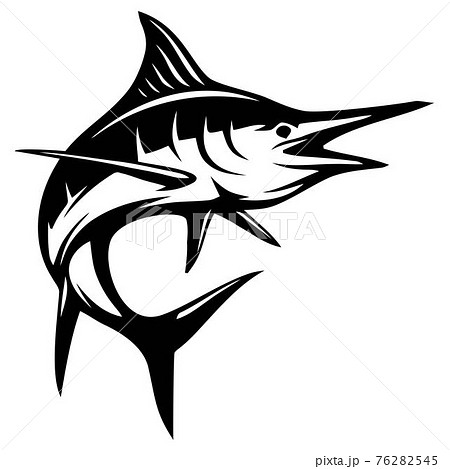 Blue Marlin fish - Fishing logo. Template club - Stock