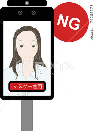 非接触自動検温器（サーマルカメラ）NG例 76282578