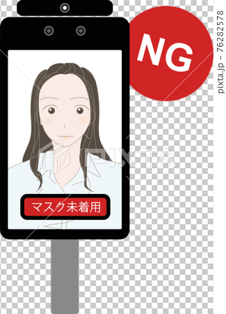 非接触自動検温器（サーマルカメラ）NG例 76282578