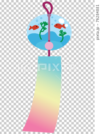 Wind chimes illustration Wind chimes illustration 76284881
