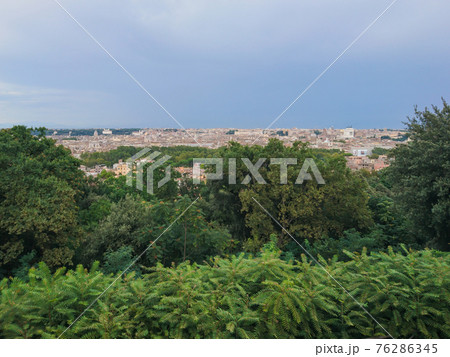 View on Rome from Belvedere del Gianicolo spot View on Rome from Belvedere del Gianicolo spot 76286345