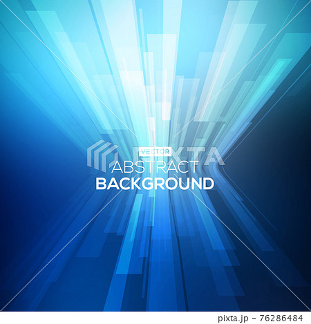 Abstract blue geometric background. 3D perspective background with 3D lines. 76286484