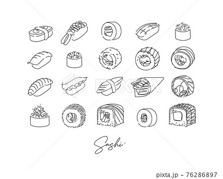 Sushi set poster Sushi set poster 76286897