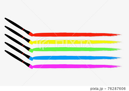 筆と色見本 76287606