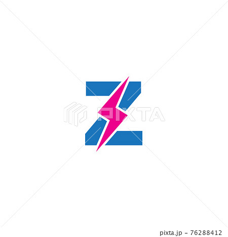 Letter Z Initial Logo Design Template. Alphabet with Thunder Shape Logo Concept. Blue and Hot Red Color Theme. Isolated On White Background Letter Z Initial Logo Design Template. Alphabet with Thunder Shape Logo Concept. Blue and Hot Red Color Theme. Isolated On White Background 76288412