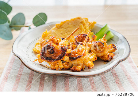 ちくわのケチャマヨ炒めと卵焼き 76289706