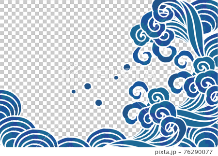 海と波のベクターイラスト素材 76290077