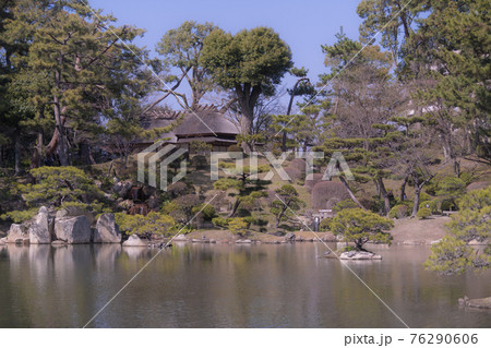 早春の縮景園風景 早春の縮景園風景 76290606