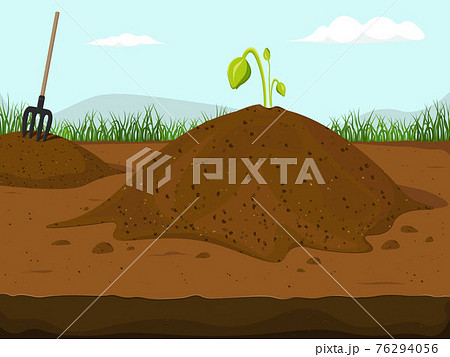 Hummus peat soil 76294056