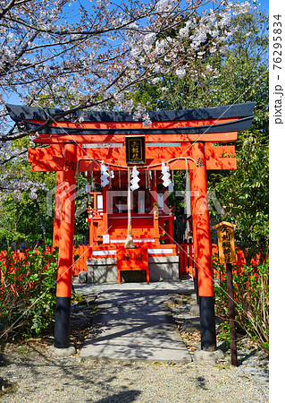 京都  神泉苑の矢剱社 76295834