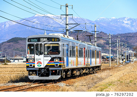 上田電鉄1000系1003F(自然と友だち2号)舞田～八木沢間(山バック) 76297202