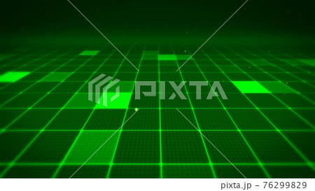 デジタル背景3D（緑）のイラスト素材 [76299829] - PIXTA