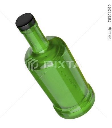 Green glass bottle 76301299