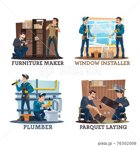 Carpenters, plumbers and furniture makers 76302006