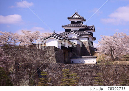 白河市　小峰城跡　三重櫓（城山公園） 76302733