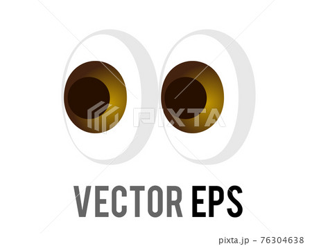 Vector pair of pervy or shifty eyes icon, glancing slightly to the left Vector pair of pervy or shifty eyes icon, glancing slightly to the left 76304638