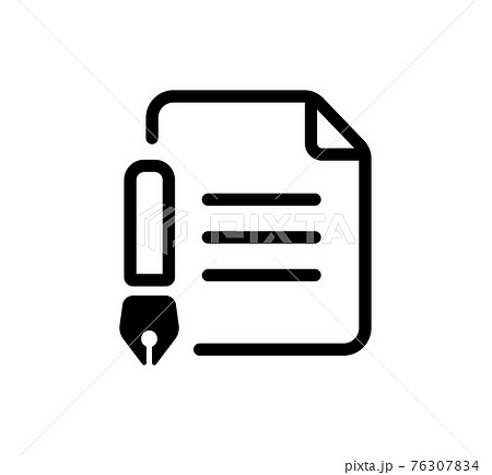 書類・データ・記入・応募　ベクターアイコン 76307834