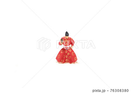 a mini figure of the Sumo referee on white a mini figure of the Sumo referee on white 76308380