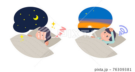 flat type medical staff woman_lack-of-sleep 76309381