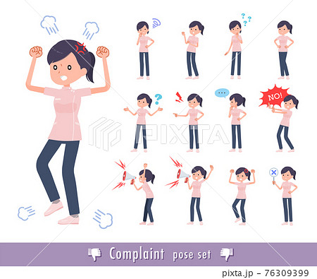 flat type medical staff woman_Complaint 76309399