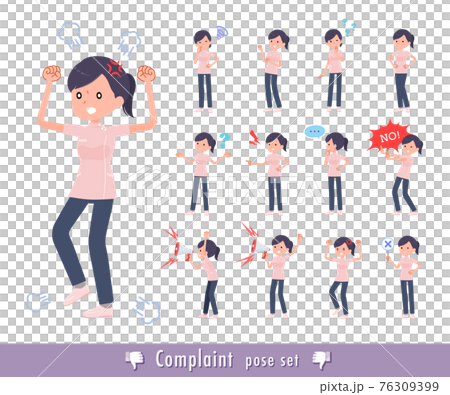 flat type medical staff woman_Complaint 76309399