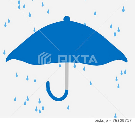 小雨をイメージさせる天気アイコン 76309717