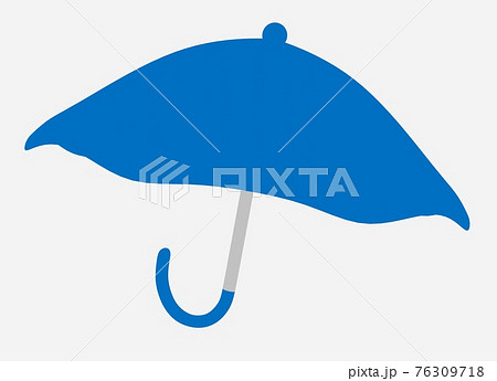 雨が降る天気のシンプルなアイコンのイラスト素材