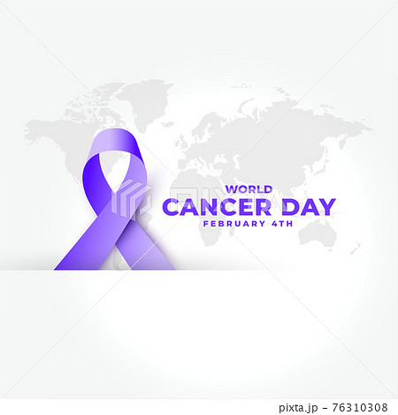 purple realistic ribbon for world cancer day design purple realistic ribbon for world cancer day design 76310308