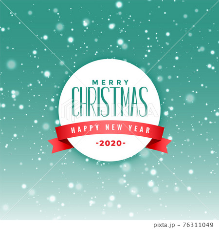 merry christmas snowy festival background attractive design 76311049