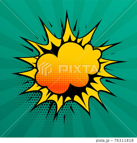 cloud burst comic style speech effect background 76311818