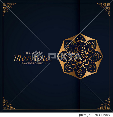 elegant golden premium mandala background 76311905