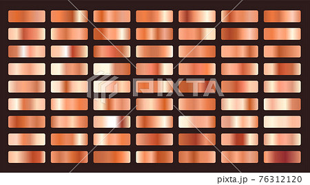 metallic orange or copper gradients big set 76312120