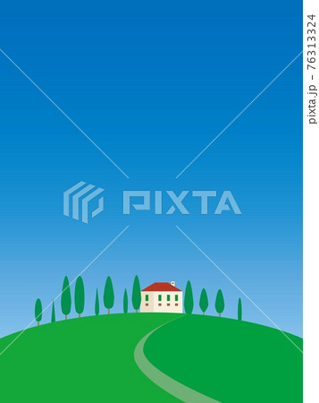 オルチャ渓谷 val d'orcia 夏 トスカーナ toscana オルチャ渓谷 val d'orcia 夏 トスカーナ toscana 76313324