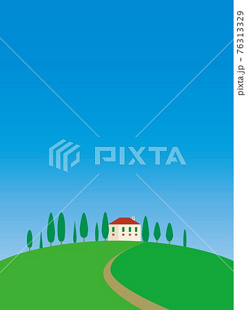 オルチャ渓谷 val d'orcia 夏 トスカーナ toscana オルチャ渓谷 val d'orcia 夏 トスカーナ toscana 76313329