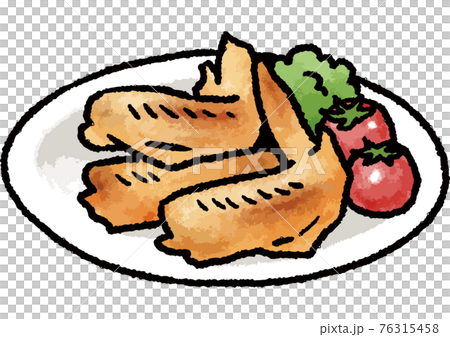 手描きベクターイラスト素材 手羽先のイラストのイラスト素材