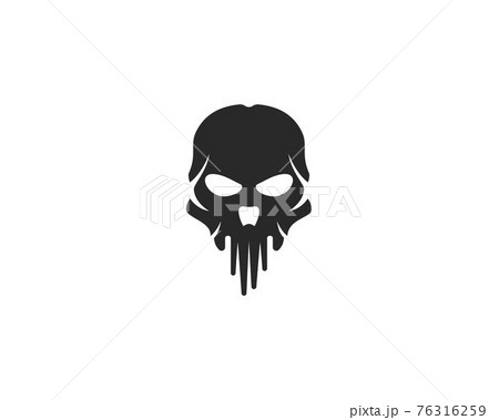 Skull logo vector 76316259