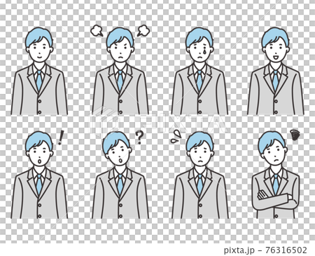 學生男孩面部表情集 76316502