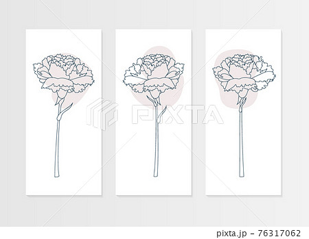 カーネーションのベクトルイラスト 76317062