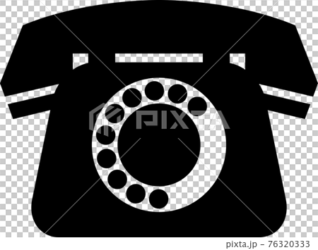 ダイヤル式電話機のアイコン 76320333
