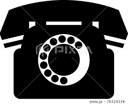 ダイヤル式電話機のアイコン 76320338