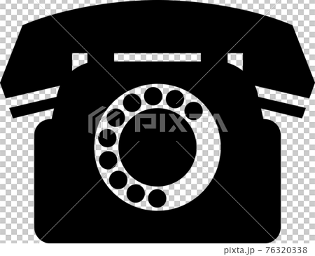 ダイヤル式電話機のアイコン 76320338