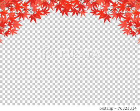 Autumn leaves maple decoration / frame material 76323314