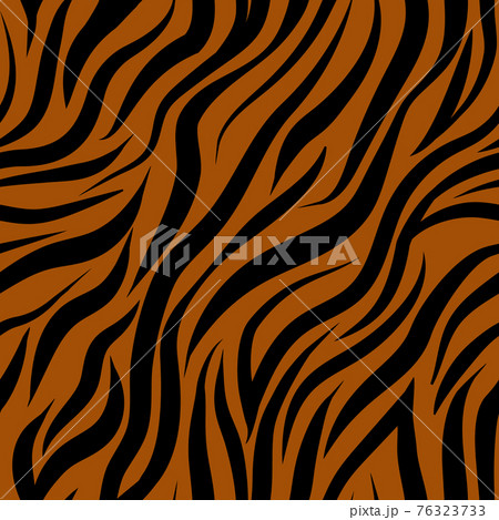 Tiger  seamless background, black  striped pattern 76323733