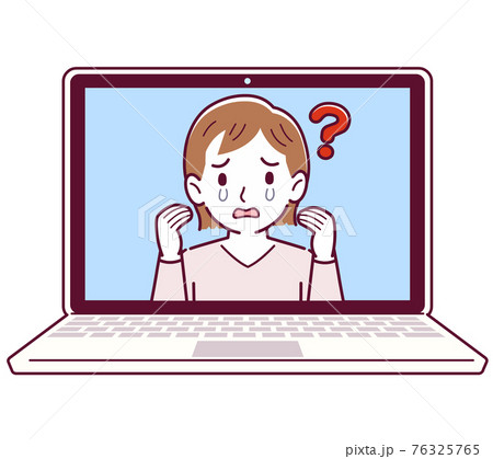 リモートワークで話をする人 76325765