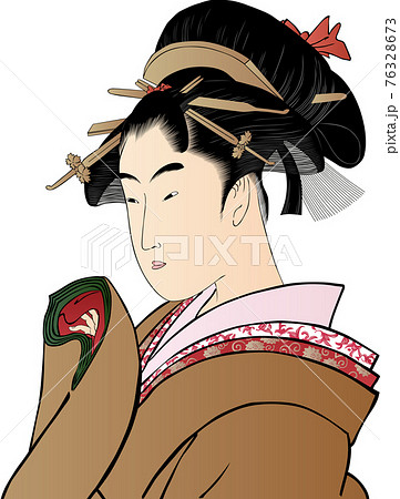 浮世絵　女性　その88 76328673