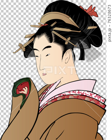 浮世絵　女性　その88 76328673